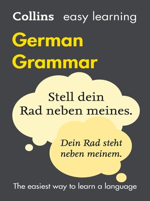 cover image of Easy Learning German Grammar